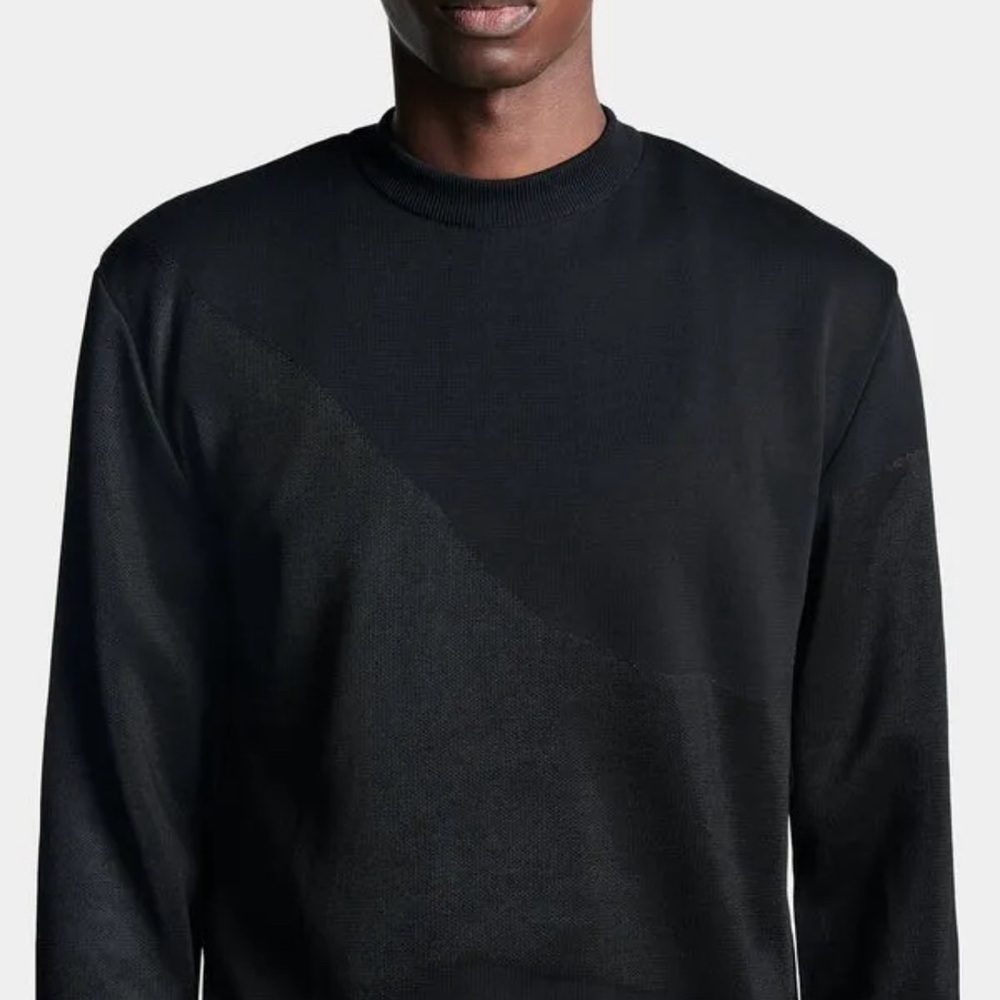 NWOT LGN Louis Gabriel Nouchi PULL JACQUARD EFFET SUEUR Black Sweater Sz S $495 - Picture 7 of 16